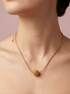 EXPRESSION Real Crystal Ball Necklace